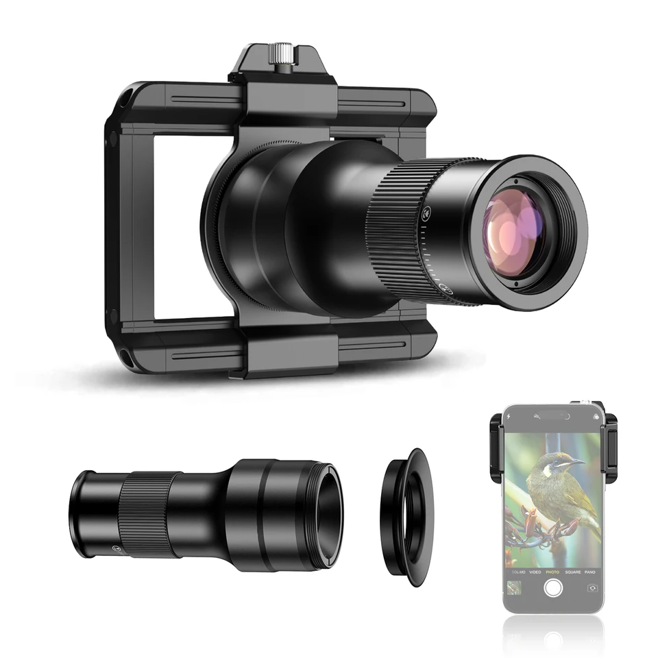 スマホアクセサリー APEXEL 30X Telephoto Lens Kit TeleCular 30X Telephoto lens - Apexel – APEXEL