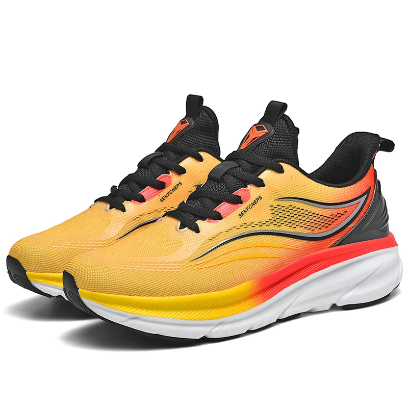 

Men's Marathon Running Shoe Cushioned Couple Breathable Street Running Shoe/Men's and Women's Lightweight Cushioned Shoe