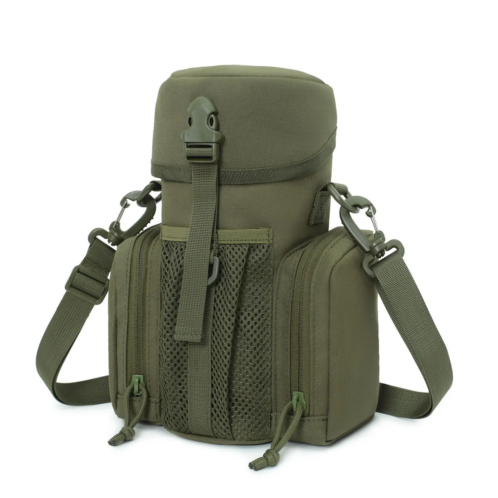 

Military Molle Tactical Water Bottle Pouch Shoulder Bag Outdoor Travel Fishing Camping Hiking Hunting Waist Pack Kettle Holder