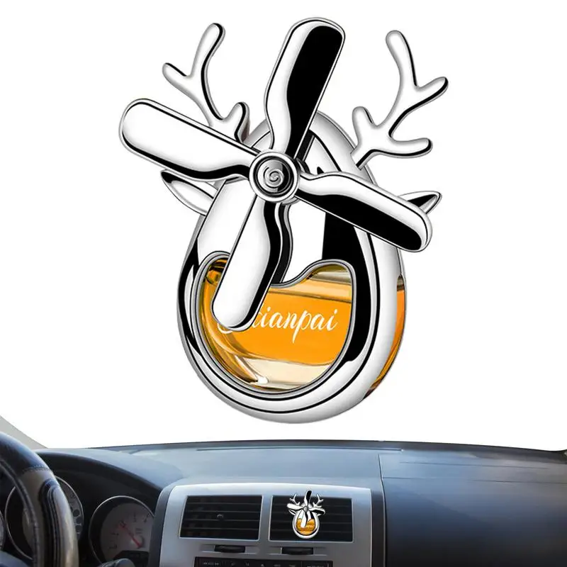 

Car Fresheners Cute universal car aromatherapy air conditioner fan Rotating Propeller Cartoon Air Outlet Fan auto accessories
