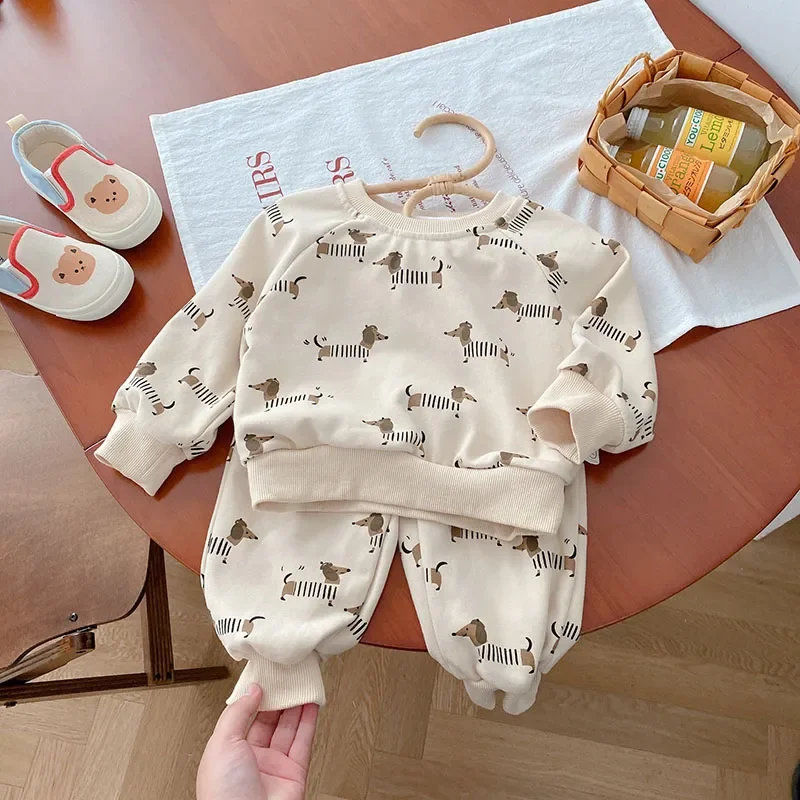 Baby Boys Clothing Set Infant Hoodie And Pants 2 Pcs Suit Casual Style Girls Clothes Set kids clothing set girls clothing set boys clothing set