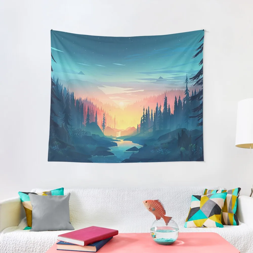 

Wilderness Tapestry aesthetic room decors Bedroom