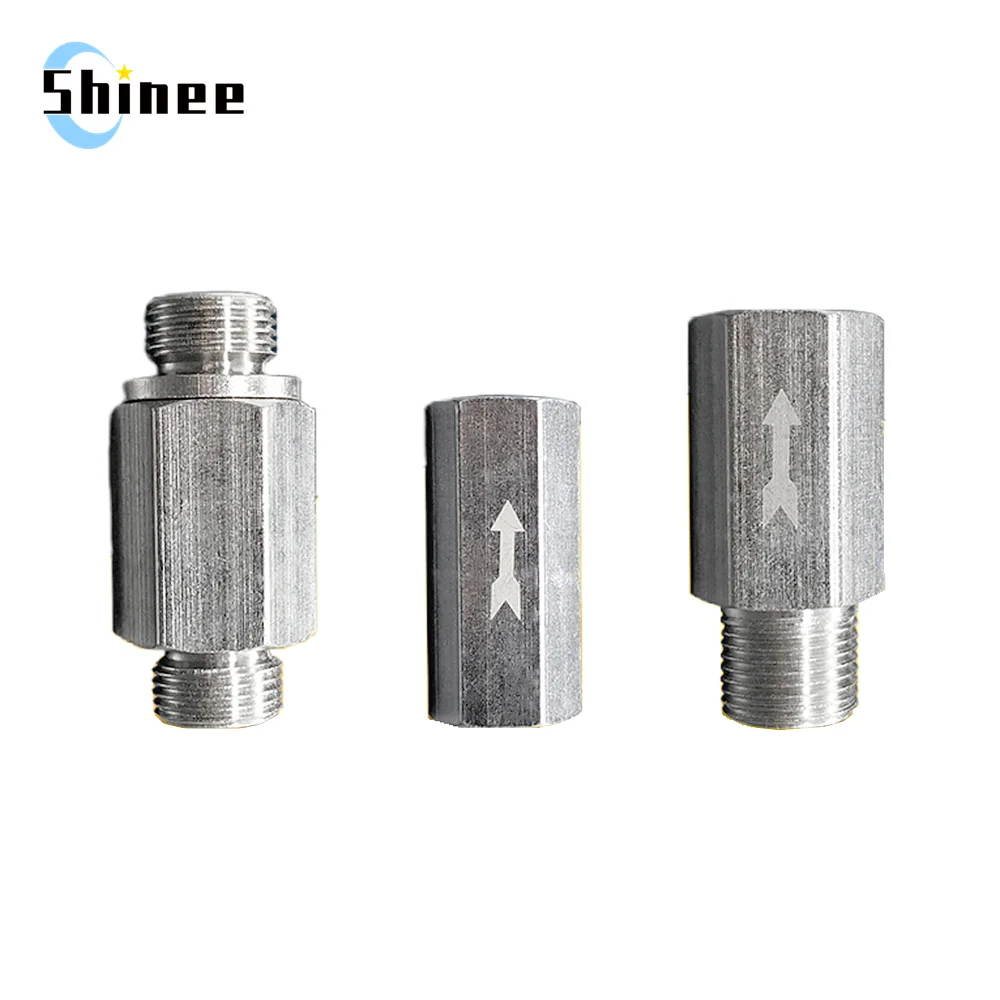 

Pneumatic Check Valve Hexagonal Copper Nickel Plated Male Female thread 1/8" 1/4" 3/8" 1/2" Gas One Way Valve Air Brass Valve