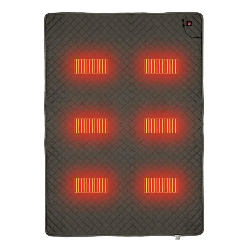 

Heated Blanket for Camping Electric Heating Blanket Heated Sleeping Bag Pad With 6 Heating Zones for Home Office Camping Fishing