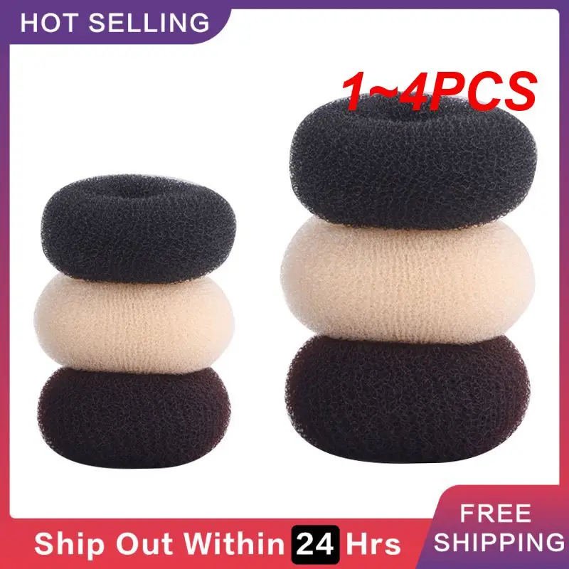 

1~4PCS Hair Ring Versatile Time-saving Ideal For All Hair Types And Lengths Donut Shaper Trendy Top-rated Sponge Bun Accessories