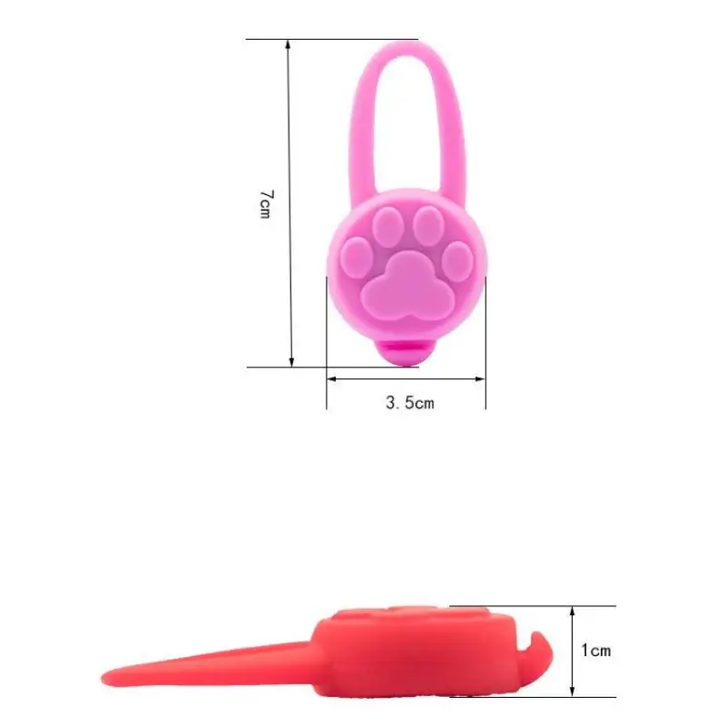 Silicone Pet Cat Dog Night LED Flashlight Luminous Pendant Prevent Pets From Getting Lost Going Out Night Decoration Collars