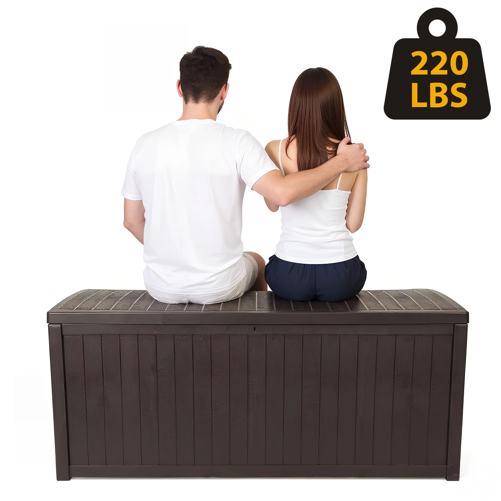 Waterproof Storage Bin UV-Resistant Storage Bin for Patio Furniture Outdoor Cushions