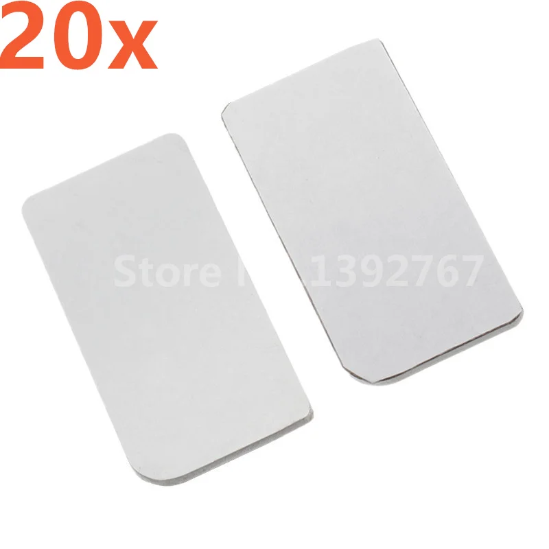 

20Pcs RC Car Metal Left & Right Simulation Rearview Mirror Reflective Mirror Plate For 1/10 Crawler Traxxas TRX-4 T4