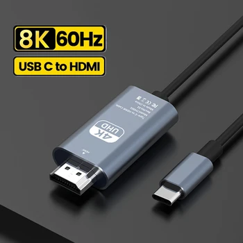 USB C HDMI 케이블, 4K @ 60Hz, 4K @ 30Hz, 맥북 프로, 아이패드 프로, 맥북 화웨이 메이트 30