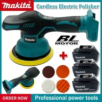 Polisseuse sans fil Makita, 8 vitesses, affichage numérique, polisseuse électrique, machine à polir et cirer les voitures, pour batterie 18V 1