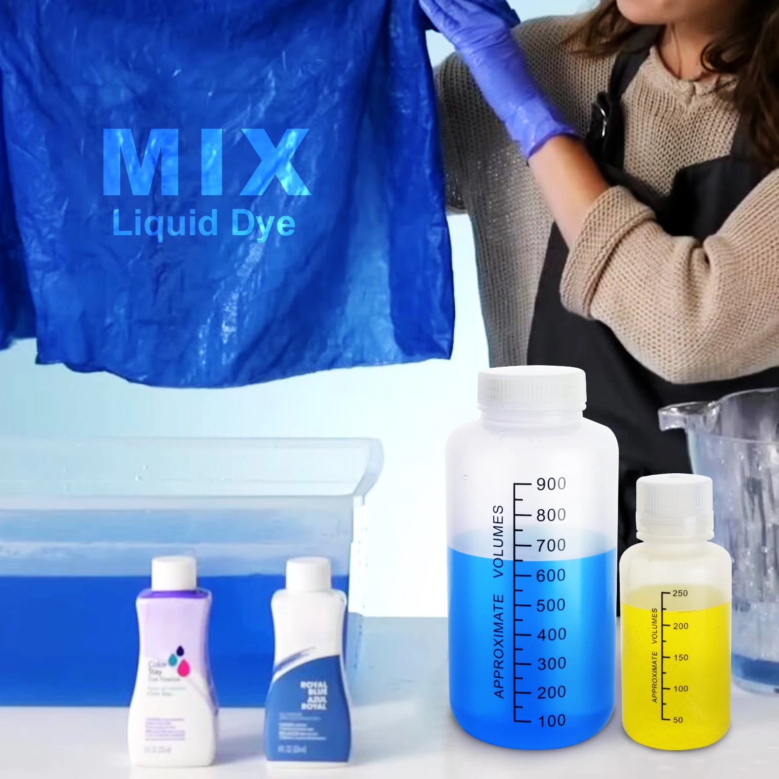 Laboratory Grade PP Rigid Plastic Reagent Bottle with Screw Cap and Graduations,Designed for Laboratories,Classrooms,or Storage