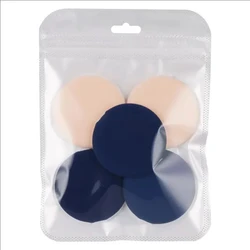 Mini Round Air Cushion Puff - Lightweight Dual - Use Foundation Sponge for Dry and Wet Application (Mixed 5 - Pack)