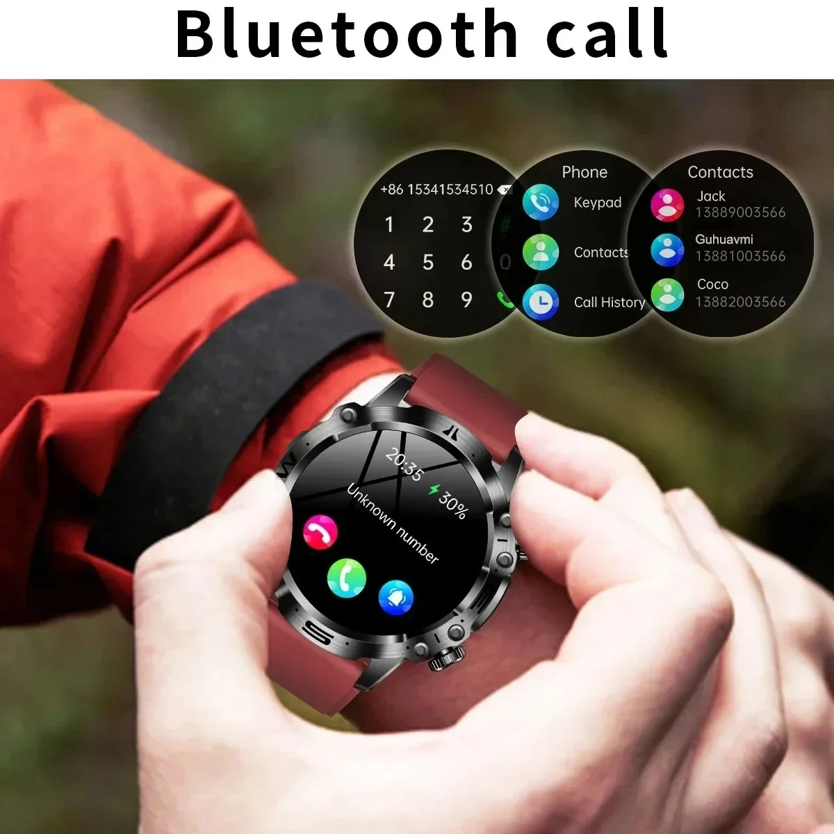 2025 New Smart Watch For Men Health Blood PressureBlood Oxygen Uric Acid Fitness Tracker Watches Bluetooth Call ECG Smartwatch 3