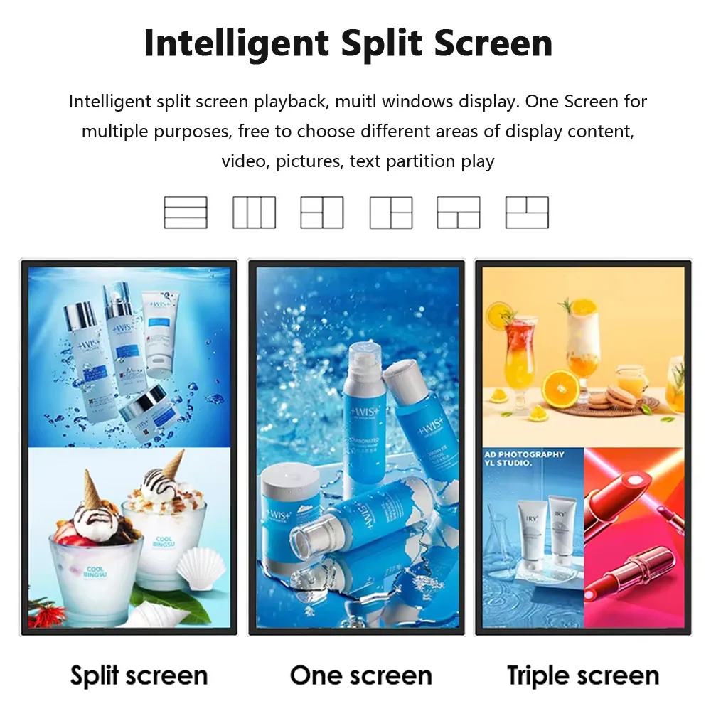 32/43/50/55 Inch Indoor/Outdoor LED Wall Advertising Machine Android/Windows System LCD Panel Screen Display for Video/TV 6 32/43/50/55 Inch Indoor/Outdoor LED Wall Advertising Machine Android/Windows System LCD Panel Screen Display for Video/TV 6