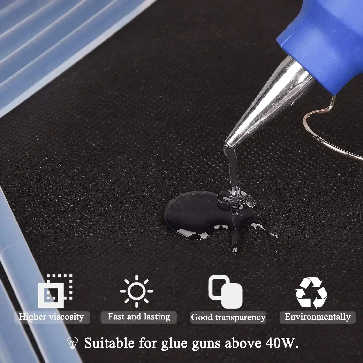 Bâtons de colle thermofusible transparents à adhésif fort pour pistolet à colle électrique – Image 5