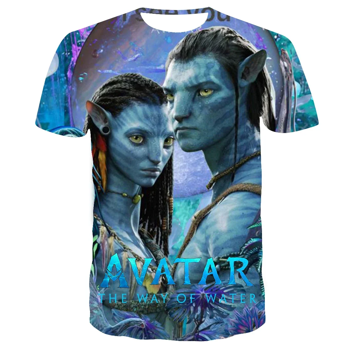 MINISO T-Shirts Avatar The Way of Water 3D Print Streetwear Men Women Fashion Oversized T Shirt Kids Boy Girl Tees Tops Clothing 4