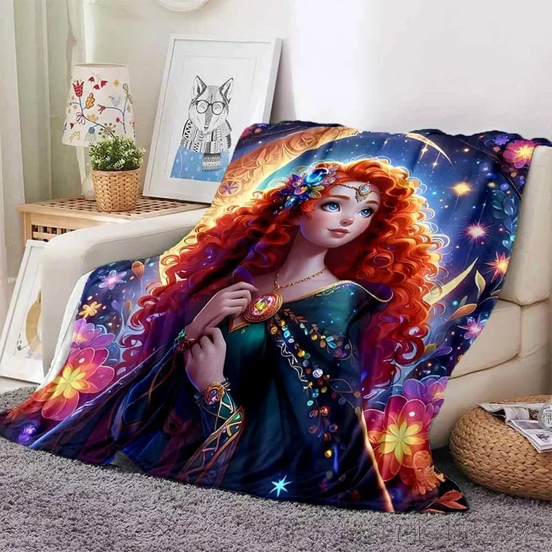 Brave Merida Princess Printed Blanket for Home Travel Soft and Comfortable Blanket for Adults and Kids Cartoon Blanket 6