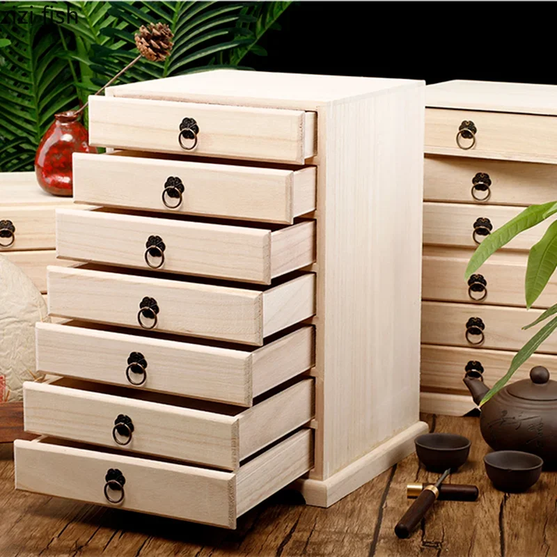 Multi-layer Wooden Tea Box Home Tea Organizer Bag Storage Boxes Jewelry Box Solid Wood Boxes Container Drawer Organizer tea tin box tea bag organizer
