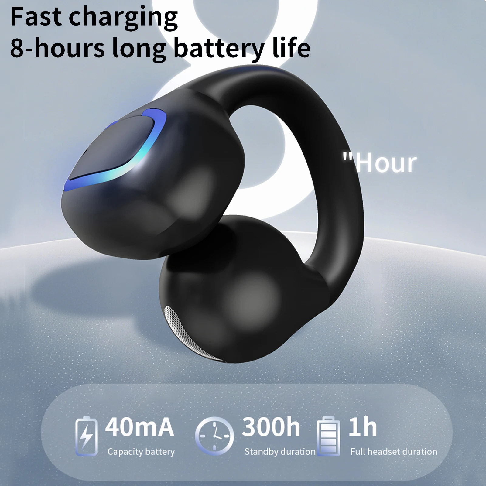 Wireless Mini Single Earbud with Noise Cancellation and HiFi Audio
