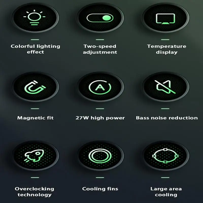 X42 팬 휴대폰 마그네틱 쿨러, 알루미늄 노트북 태블릿 스탠드 라디에이터 펠티어 쿨러, 아이패드 휴대폰용 전용 태블릿