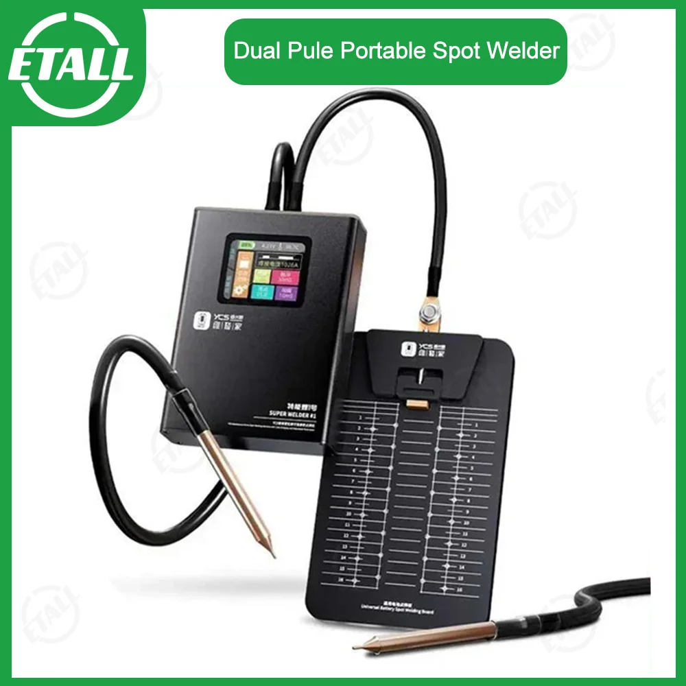 

Двухимпульсный точечный сварочный аппарат YCS, портативный точечный сварочный аппарат с дисплеем для iPhone, аккумулятор с гибким кабелем, ремонт батареи