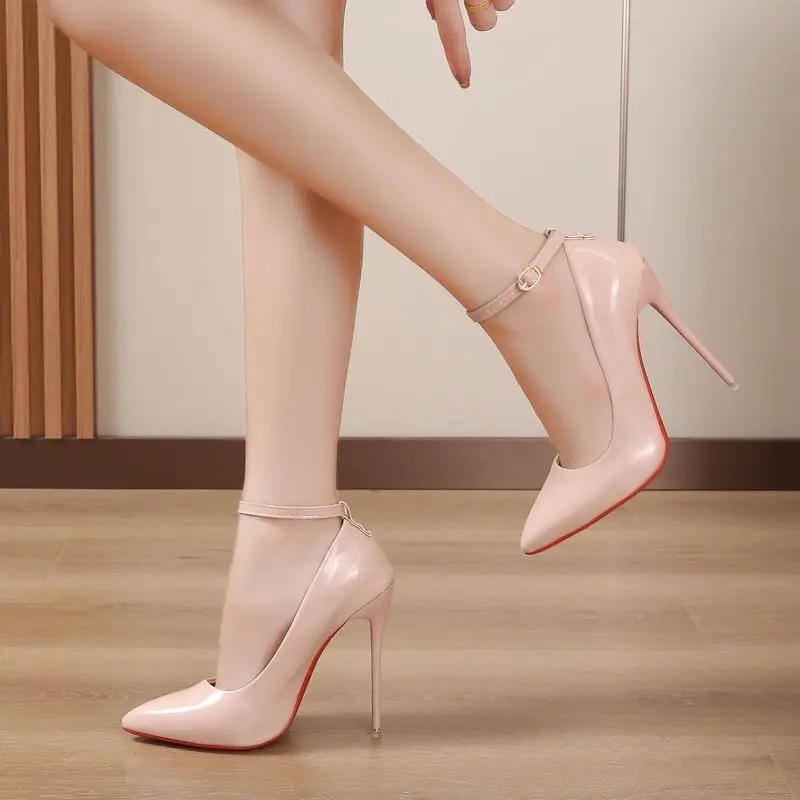 

ZOCI 2023 Summer Fashion 12cm Super M2 Heel Lady Party Pumps Large Pointed Toe