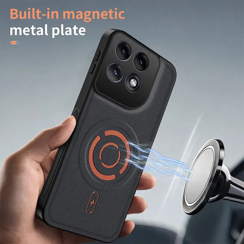 Luxury Magnetic Silicone Shockproof Protective Phone Case