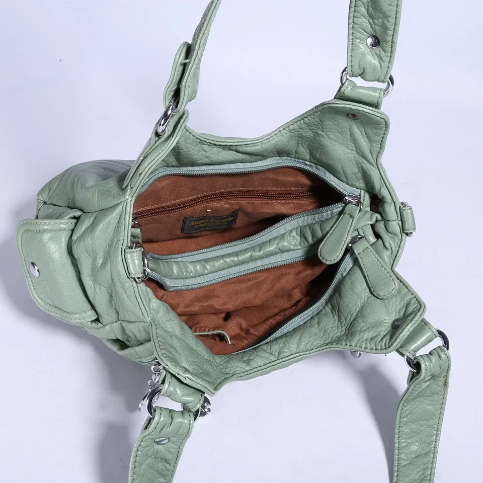 Women's Stylish PU Leather Top Handle Satchel - Versatile Shoulder & Crossbody Bag For Daily Use