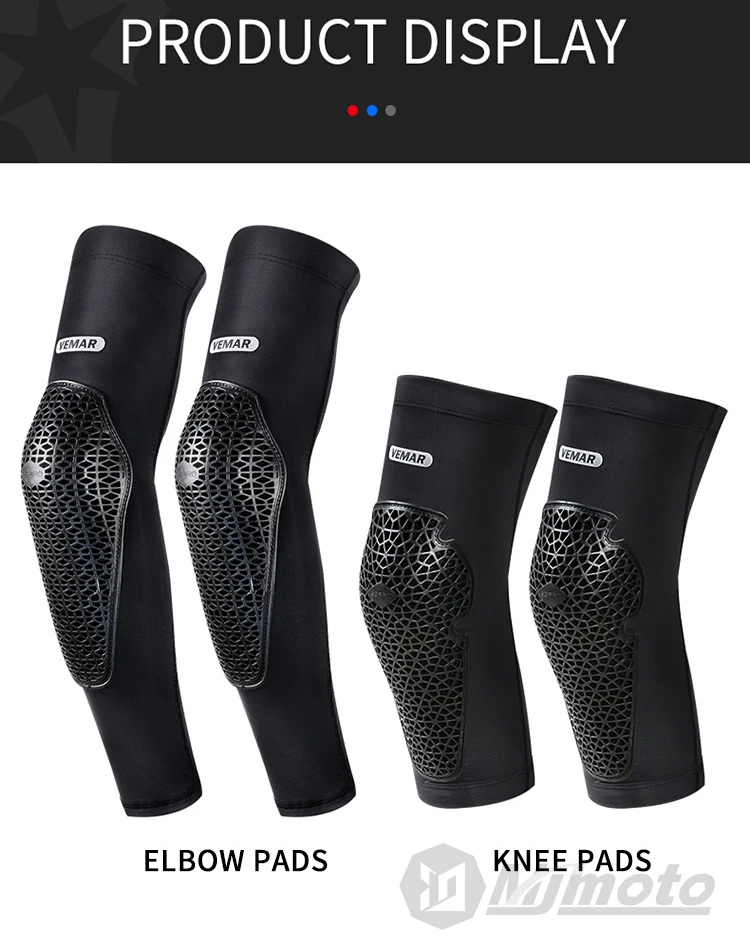 Sommer Atmungsaktive Motorrad Knieschoner Männer Schnell trocknende Motocross Ellenbogenschützer Anti-herbst BMX DH ATV MTB Motorrad Schutz Getriebe – Detail 17