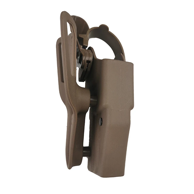 Fondina Corta per Pistola Destra Stile Combattimento con Passanti per Accessori, Fondina in Pelle per Fucile ad Aria Compressa da Caccia - immagine 6