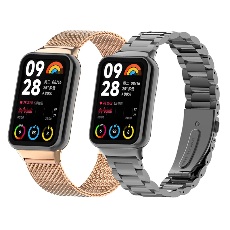 

Магнитный ремешок для смарт-часов Mi Band 8 Pro, металлический браслет для Xiaomi Mi band 8 pro