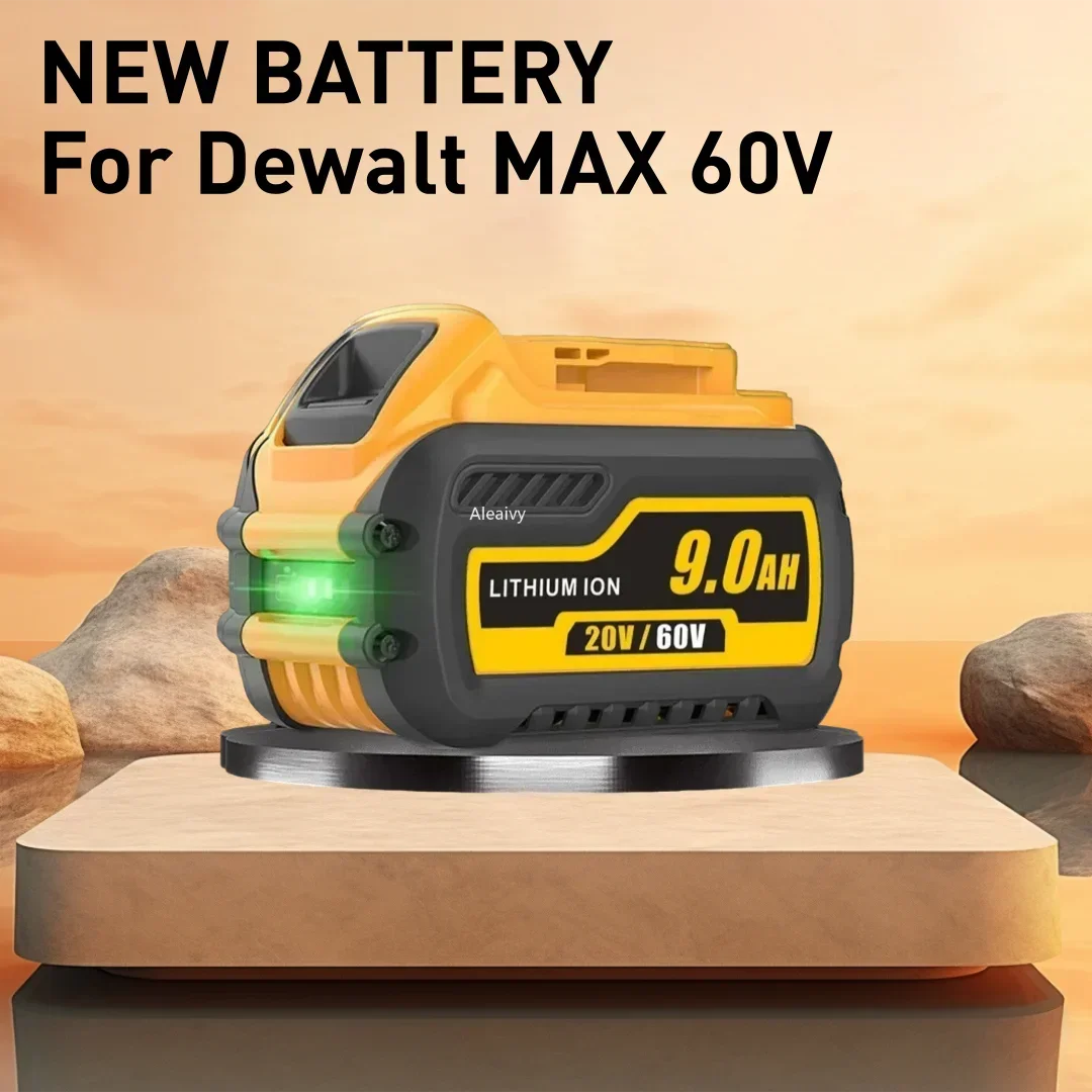 

20V/60V Battery 9.0Ah For Dewalt MAX Li-ion Battery Compatible DCB609 DCB547-XJ DCB200 DCB182 DCB204 9000mAh Power Tool Battery
