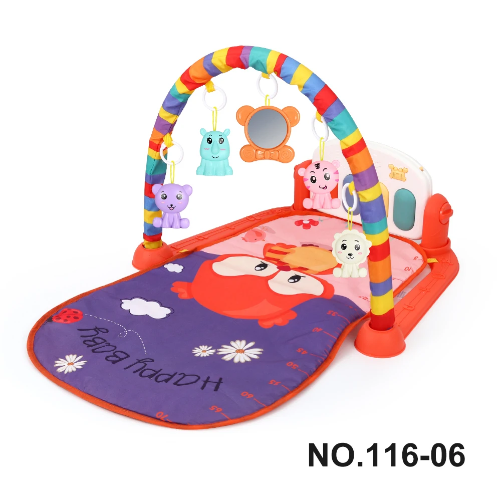 Multifunctional Fitness Frame Baby Activity Gym Play Mat Musical Rack Kid Infant Educational Crawling Carpet Toy Children Gift 6