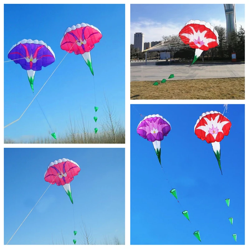 

free shipping morning glory soft kite flying toy cerf volant adulte kites for kids kite surf vlieger weifang kite wholesale new