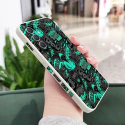 Sleek Blackened Clown Phone Case for Samsung A22 5G (White)