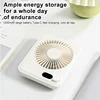 New Mini Portable Folding fan handy charging long life ultra-thin desktop fan Large wind super quiet folding handheld table fan 2