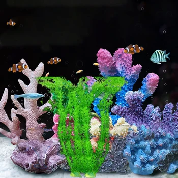 Acquario Decor Acquario artificiale Decorazioni Piante Acquario Subacqueo Acqua Erba Ornamentale Visualizzazione Erba Decorazione Accessorio