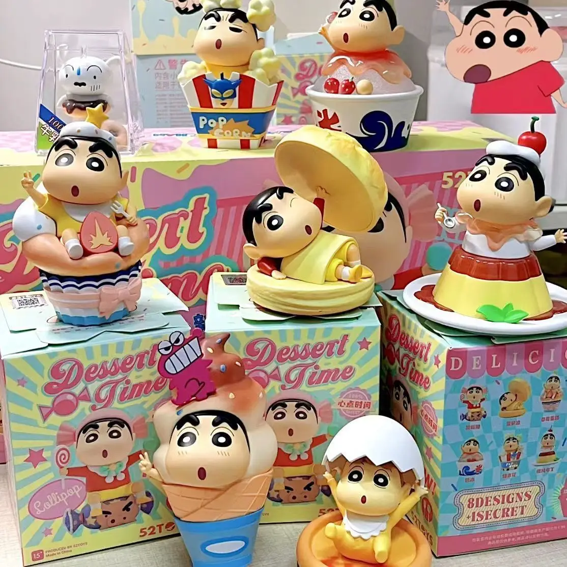 

Crayon Shin-Chan глухая коробка сериала времени с сердечками I и The Heart Point Together It десерт Tide Play аниме модель игрушка Подарки