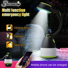  USB Rechargeable Camping Light Power Bank Portable LED Lantern Lamp Emergency Outdoor Hiking Home Flashlight Table Desk Lamp 