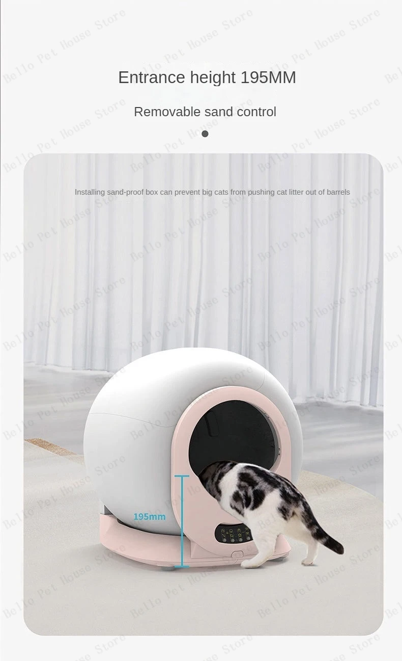 Litière pour chat automatique autonettoyante et anti-odeurs_voghion.com