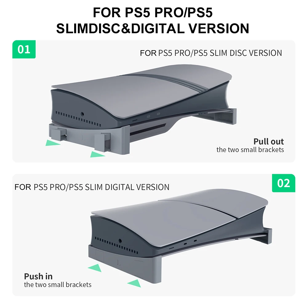 Horizontal Stand for PS5 Pro Console Base Bracket 30th Anniversary Host Storage Rack Cooling Mount for PS5 Slim Accessories