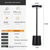 LED Aluminum Alloy Waterproof Rechargeable Desk Lamp Touch Dimming Metal Table Lamps For Bar Living Room Reading Camping Light 6