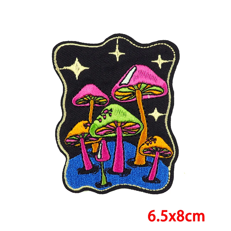 stelle fungo High Stoner Tripping Hippie - Toppe termoadesive Patch