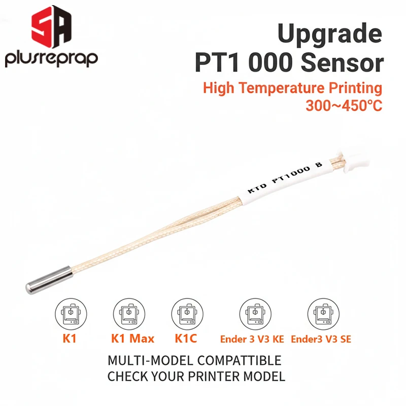 Upgrade des PT1000-Temperatursensorwiderstands – hohe Präzision 300–450 ° C für Creality K1/K1 Max/K1C/Ender 3 V3 SE/V3 KE 3D-Drucker