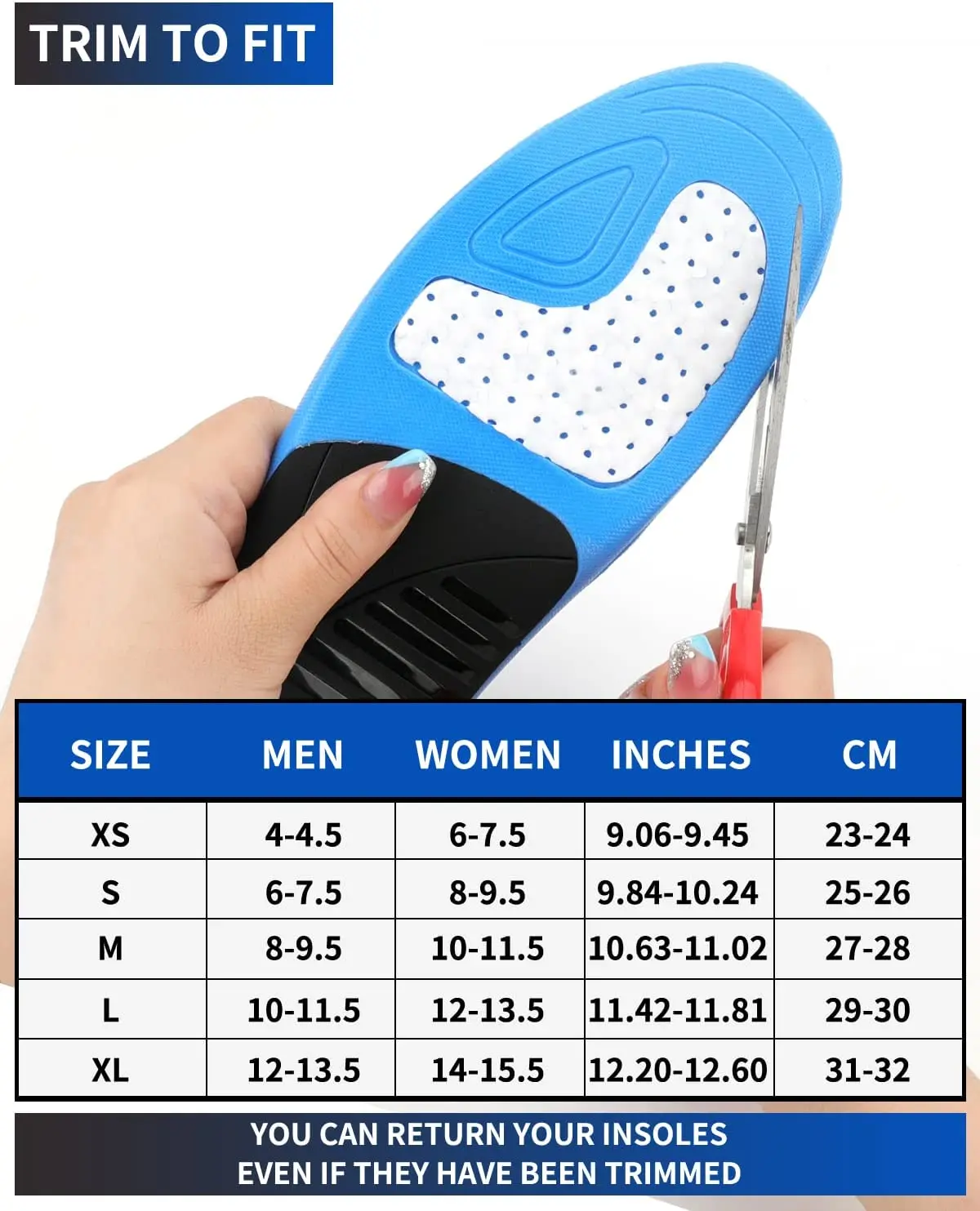 Walkomfy Arch Support Orthopedic Gel Insoles For Feet Flat Foot Plantar Fasciitis Medical Shoe Insoles For Men and Women Upgrade