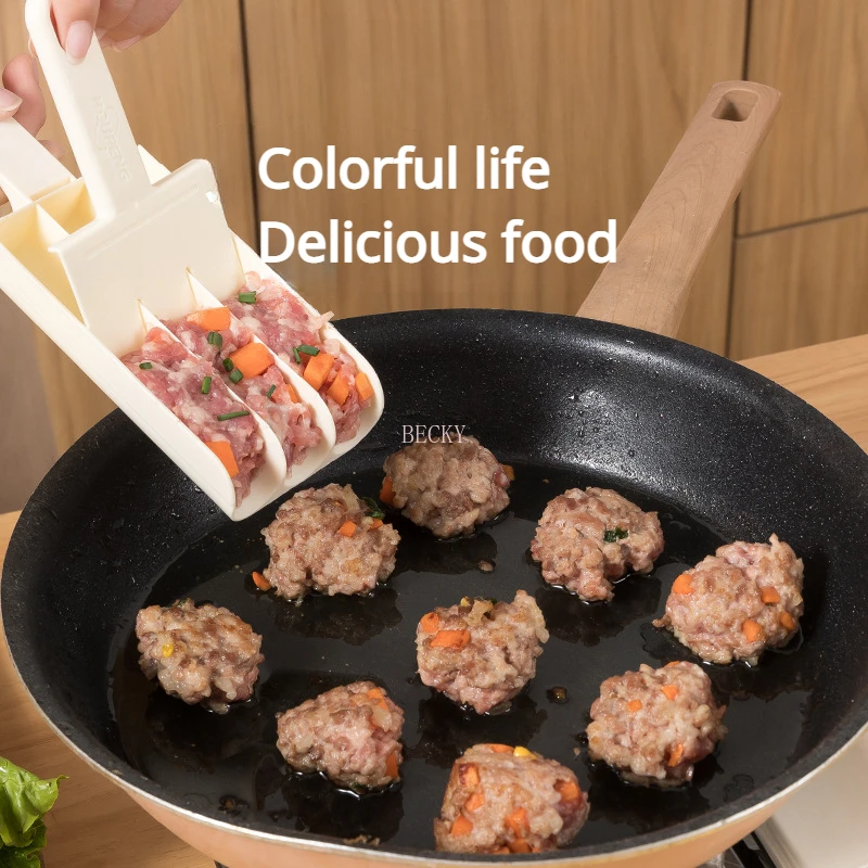 Household Pill Making Artifact Pill Makers Kitchen Non Stick Squeeze Fish Balls Press Rice-meat Dumplings Gadgats