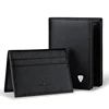 Genuine Leather Men Wallets Brand Luxury RFID Bifold Standard Wallets Coin Purse Business Card Holder Wallet Luxury brand 6