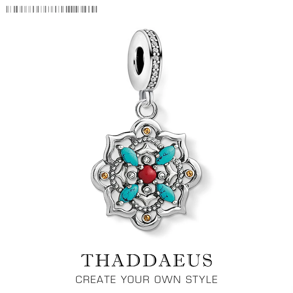 Sterling Silver Lotus Flower Charm - Vintage Summer Jewelry Gift
