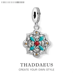 Sterling Silver Lotus Flower Charm - Vintage Summer Jewelry Gift (Ring)