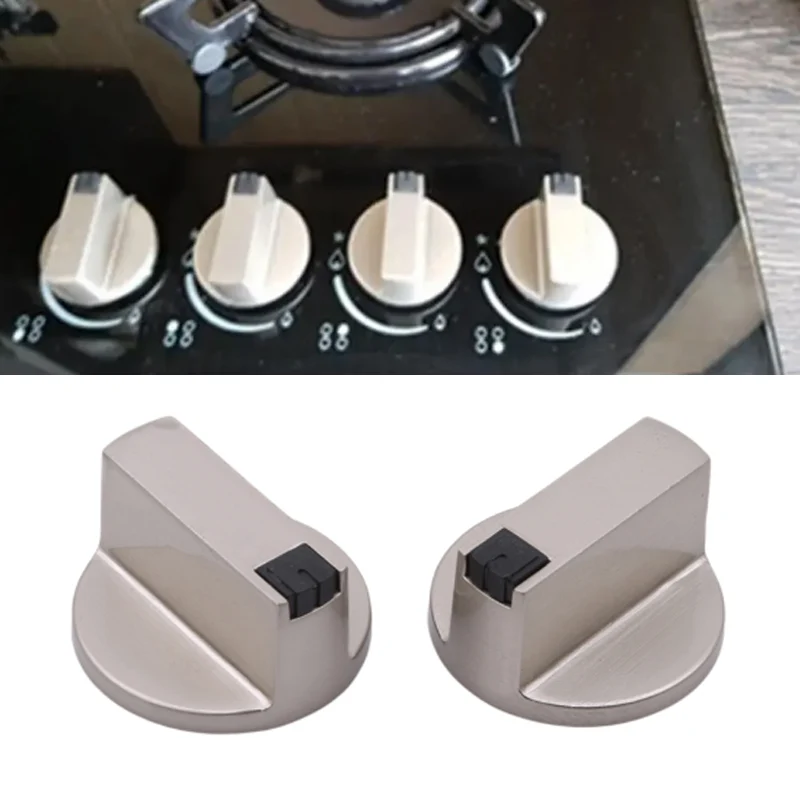 Description Picture 2 of item2Pcs/set Universal Rotary Switch Control Knobs Replacement Kitchen Cooker Gas Stove Cooktop Control Gas Stove Accessories